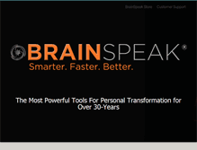 Tablet Screenshot of brainspeakstore.com